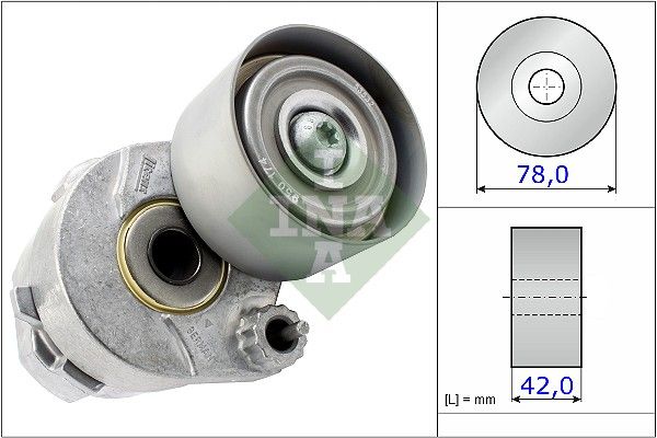 WILMINK GROUP Натяжной ролик, поликлиновой ремень WG1252435